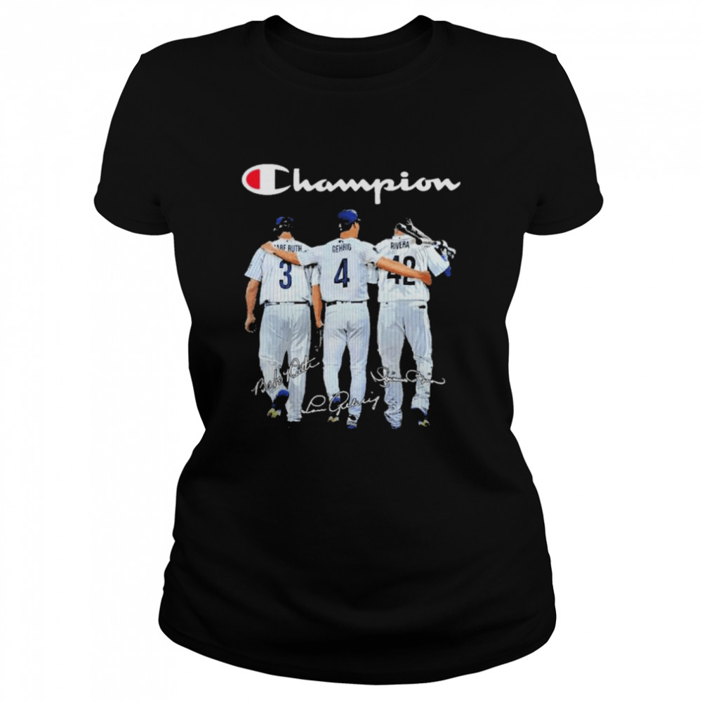 Champion babe ruth and gehrig and rivera Classic Women's T-shirt