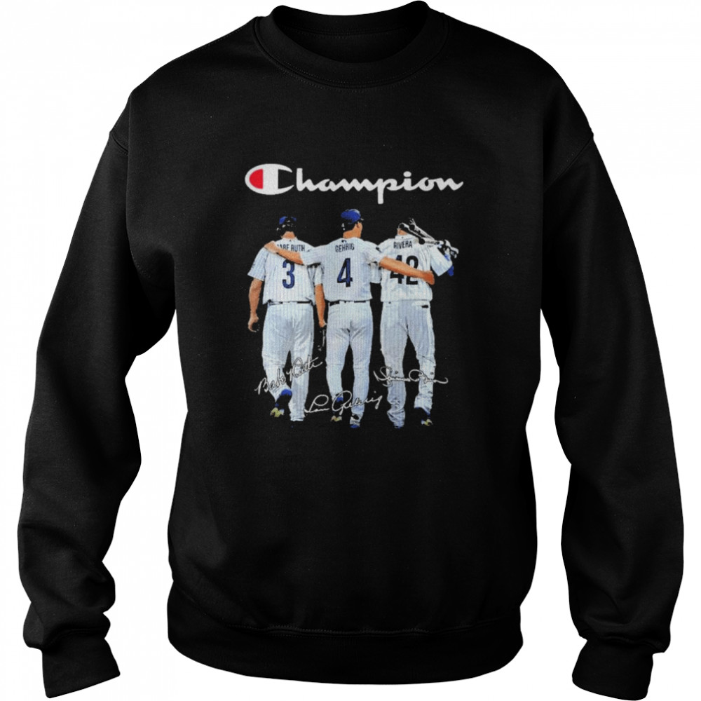 Champion babe ruth and gehrig and rivera Unisex Sweatshirt