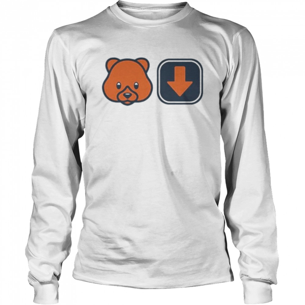 Chicago Bear down Long Sleeved T-shirt