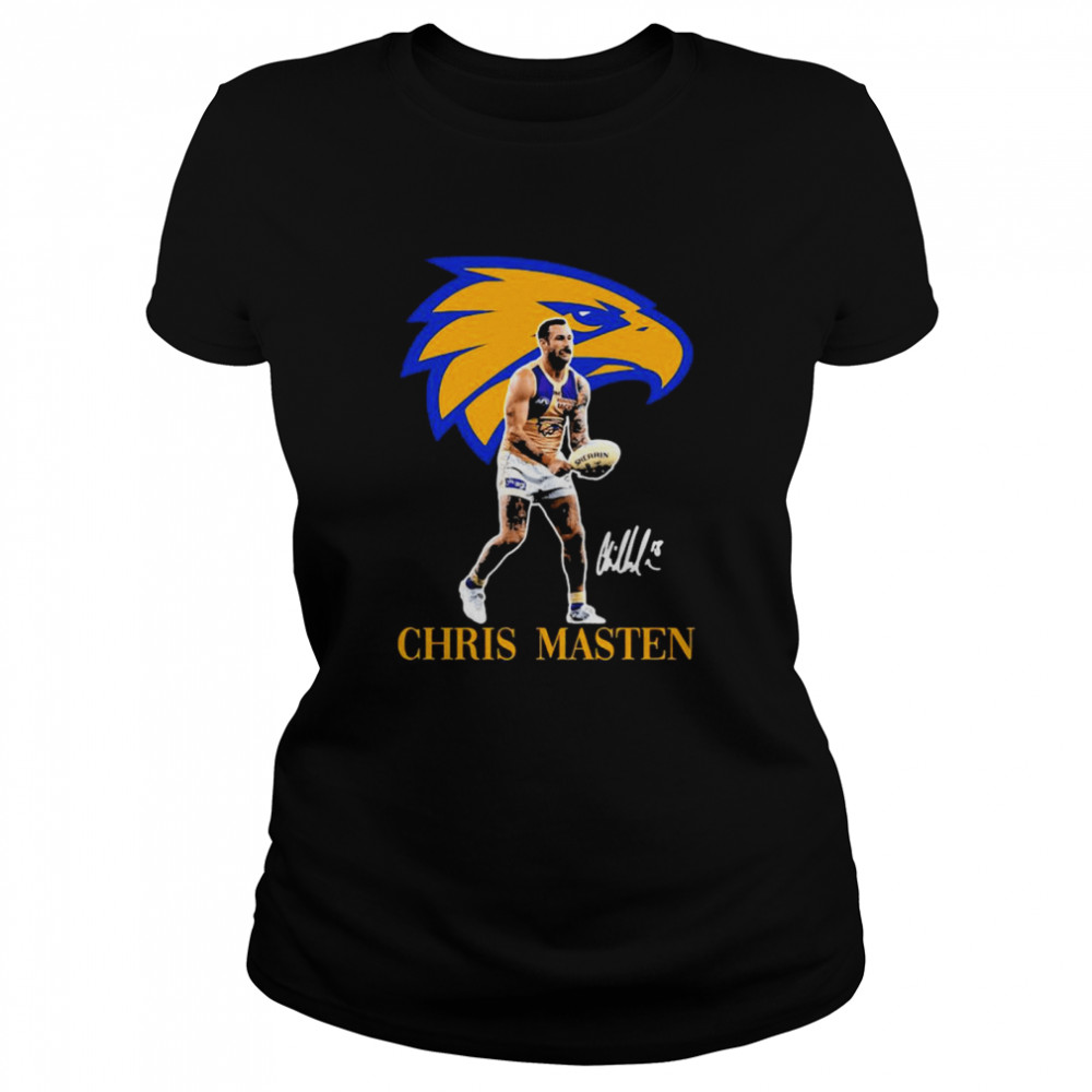 Chris Masten Player Of Team Philadelphia Eagles Football Signature Classic Women's T-shirt