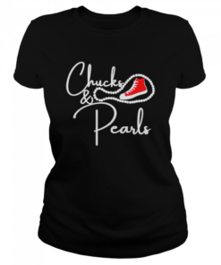 Chucks and Pearls 2021 HBCU Black Girl Magic Red  Classic Women's T-shirt