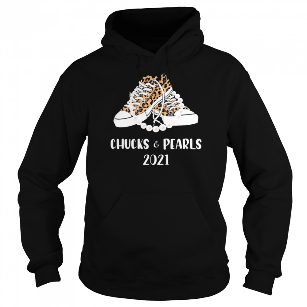 Chucks and Pearls 2021 Leopard  Unisex Hoodie