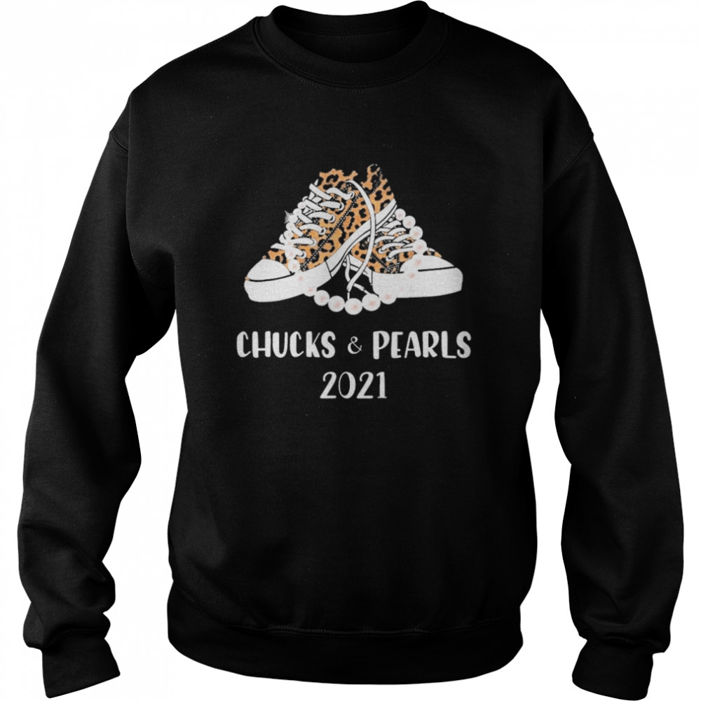 Chucks and Pearls 2021 Leopard  Unisex Sweatshirt
