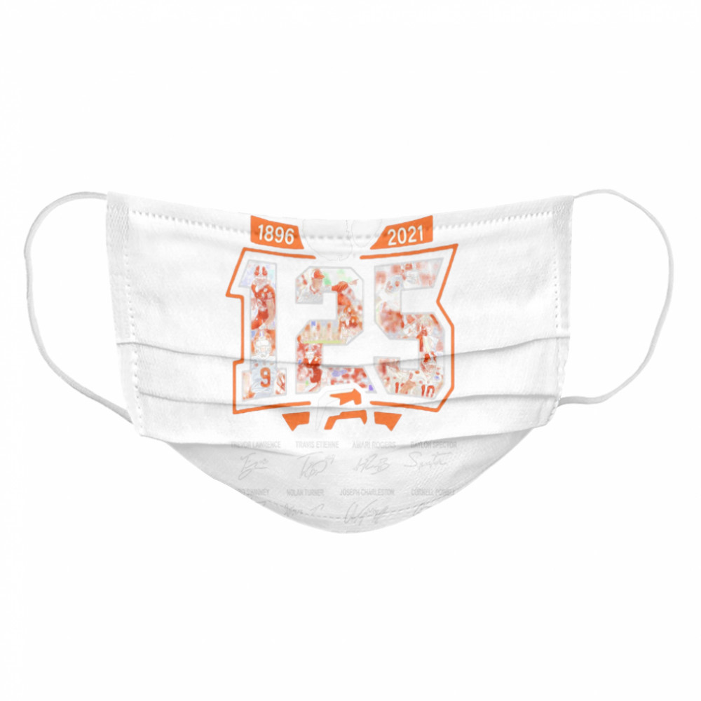 Clemson Tigers 125 years of 1896 2021 gifts for the fans signatures Cloth Face Mask