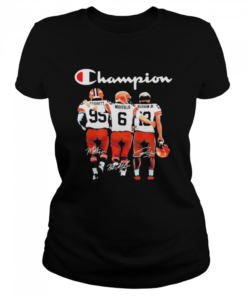 Cleveland browns champion garrett and mayfield and beckham jr  Classic Women's T-shirt