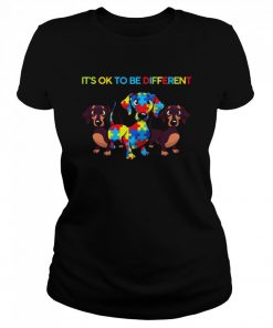 Dachshund Autism It’s Ok To Be Different  Classic Women's T-shirt