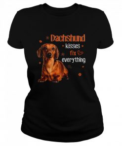 Dachshund Kisses fix everything Valentine  Classic Women's T-shirt