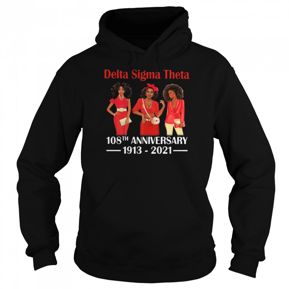 Delta Sigma Theta 108th Anniversary 1913 2021 Wear Clothes Red Unisex Hoodie