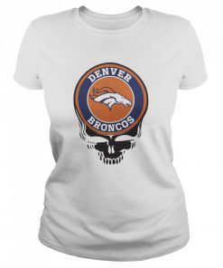 Denver broncos football skull  Classic Women's T-shirt