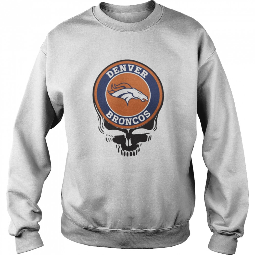 Denver broncos football skull Unisex Sweatshirt