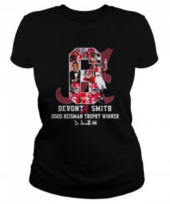 Devonta Smith 2020 Heiman Trophy Winner Signature  Classic Women's T-shirt