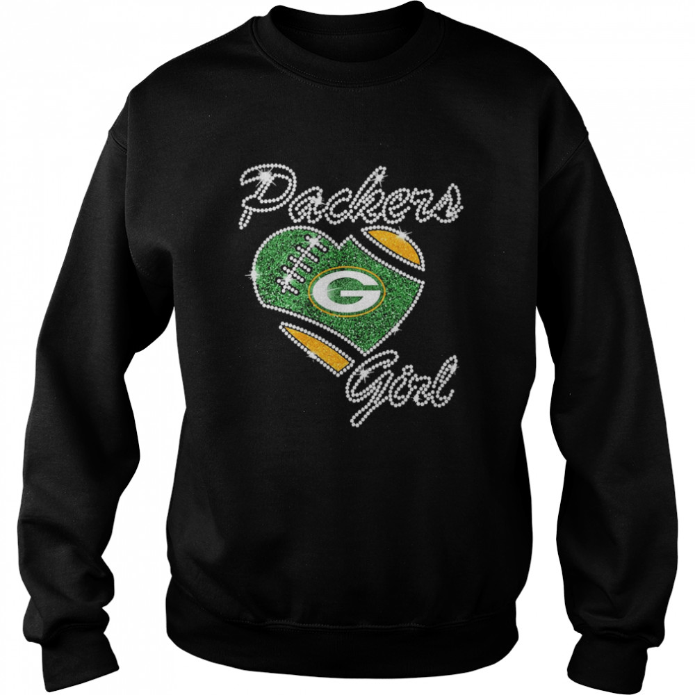Diamond Heart Green Bay Packers Girl Unisex Sweatshirt
