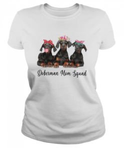Doberman Mom Squad  Classic Women's T-shirt