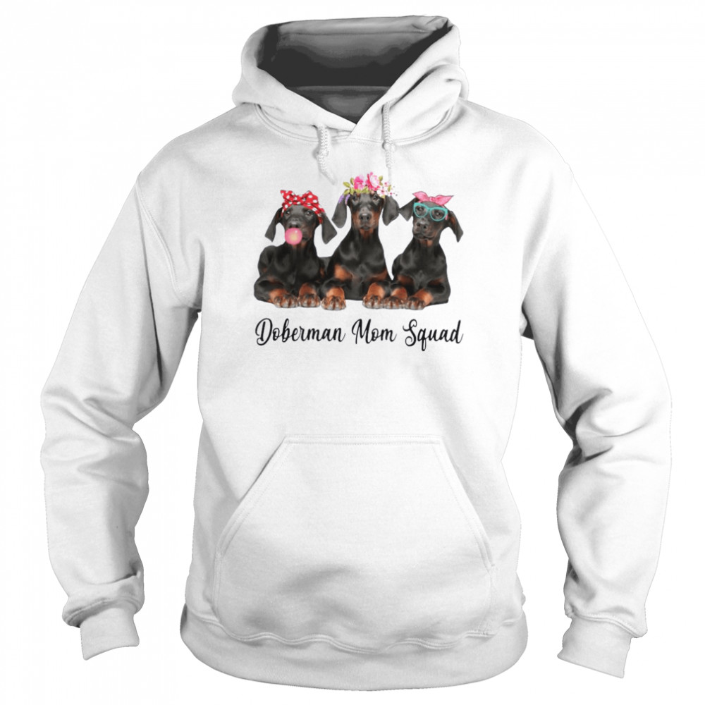 Doberman Mom Squad Unisex Hoodie