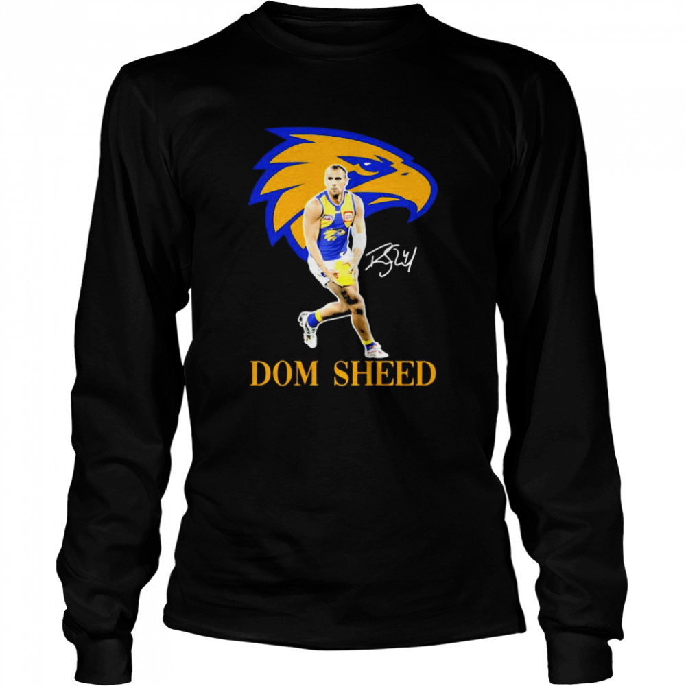 Dom Sheed Player Of Team Philadelphia Eagles Football Signature Long Sleeved T-shirt