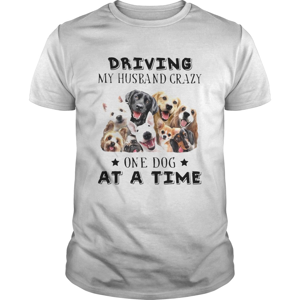 Driving My Husband Crazy One Dog At A Time shirt