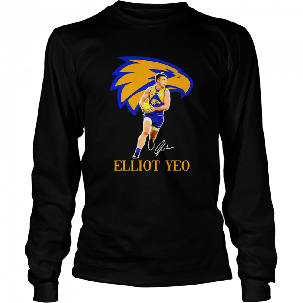 Elliot Yeo Player Of Team Philadelphia Eagles Football Signature Long Sleeved T-shirt