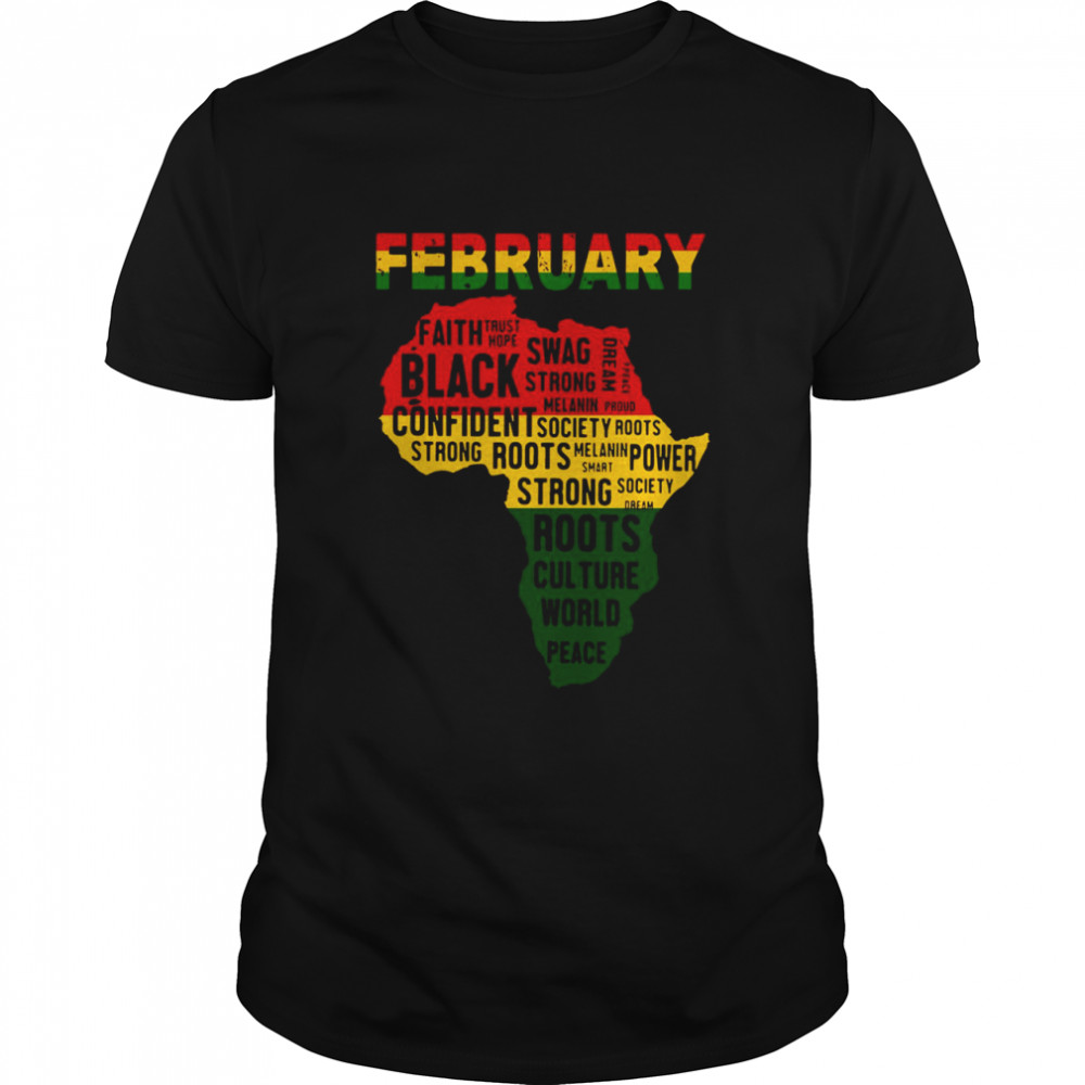 February Faith Trust Hope Black Confident shirt