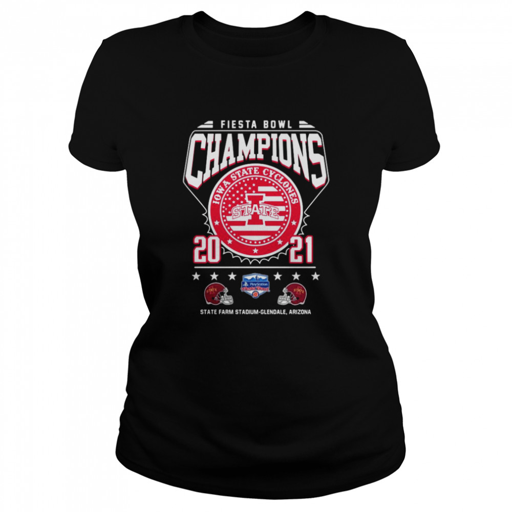 Fiesta Bowl Champions Iowa State Cyclones State 2021 State Farm Stadium Glendale Arizona Classic Women's T-shirt