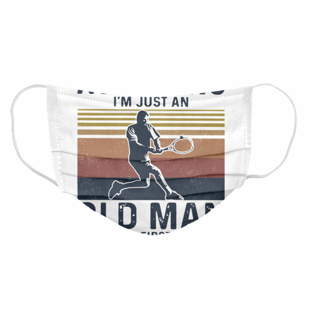 First Mistake Tennis Vintage Cloth Face Mask