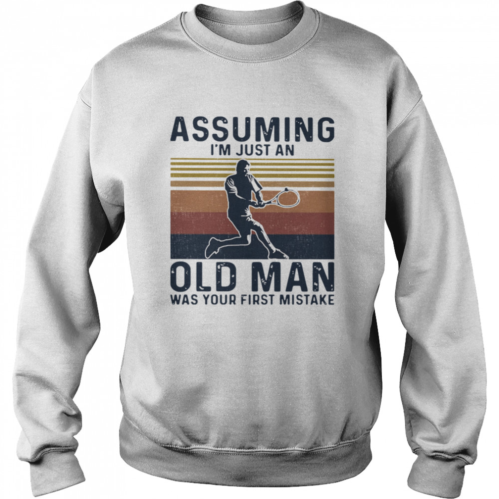 First Mistake Tennis Vintage Unisex Sweatshirt