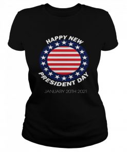Happy New President Inauguration Day American Flag  Classic Women's T-shirt