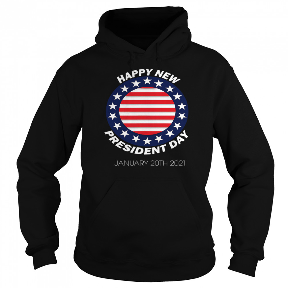Happy New President Inauguration Day American Flag Unisex Hoodie