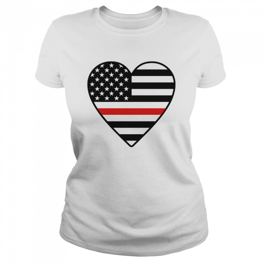 Heart American flag Classic Women's T-shirt