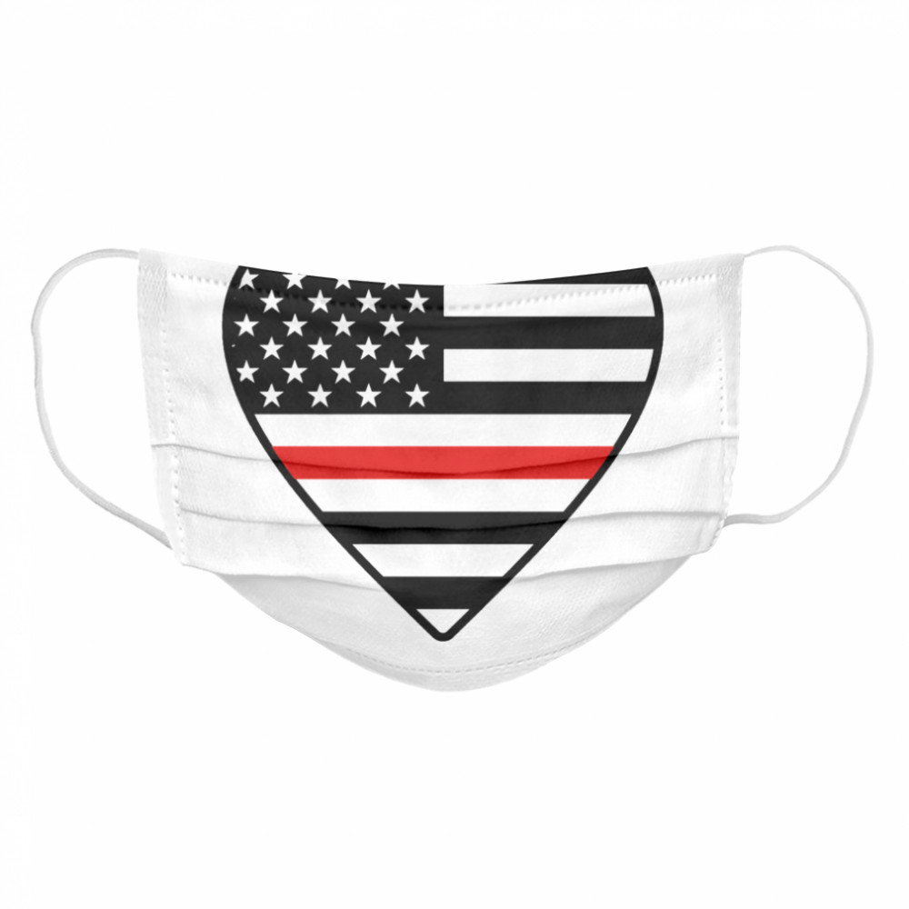 Heart American flag Cloth Face Mask