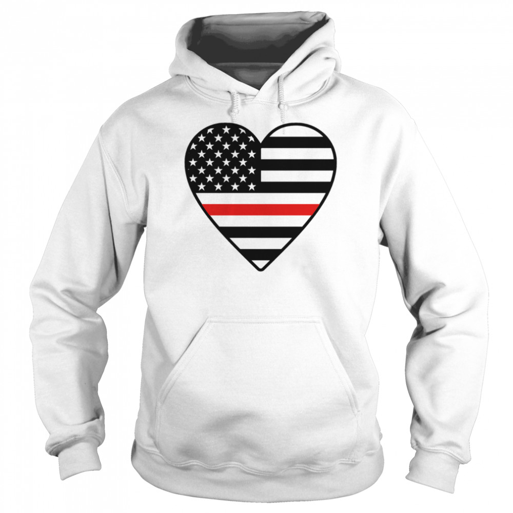 Heart American flag Unisex Hoodie