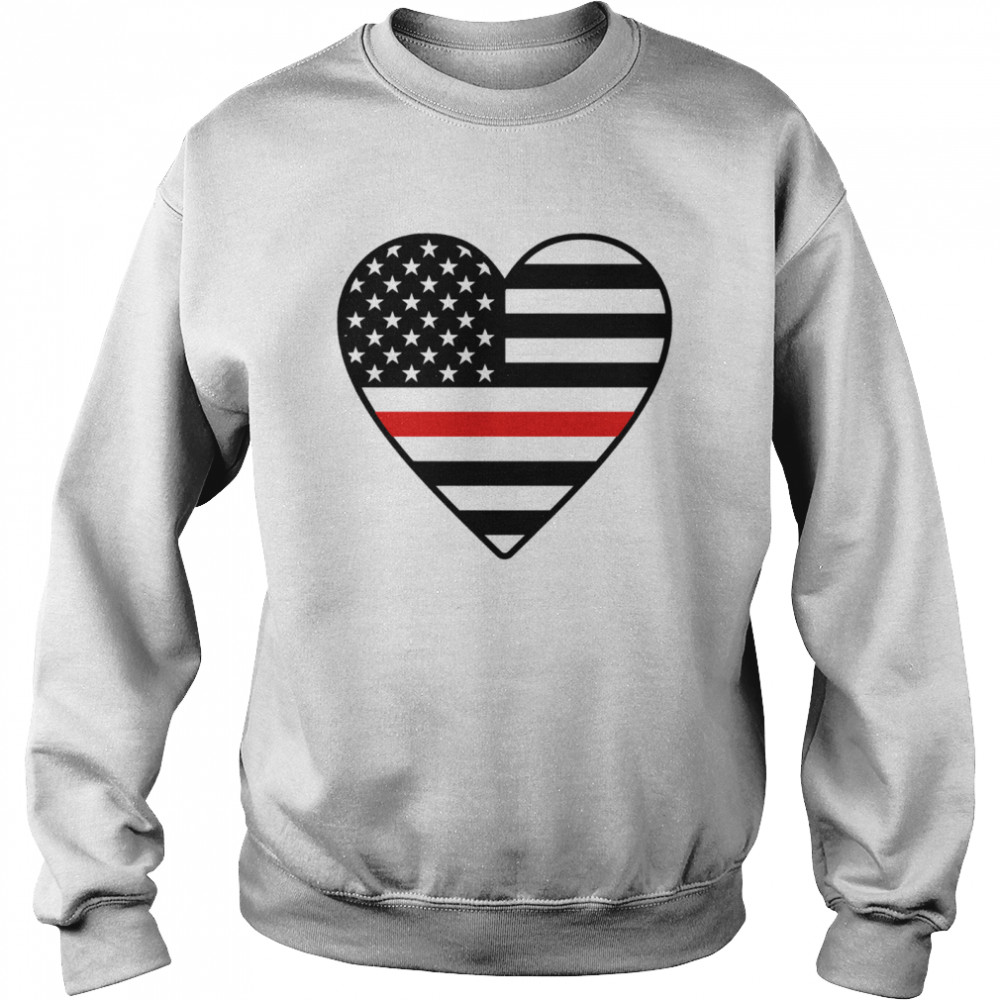 Heart American flag Unisex Sweatshirt