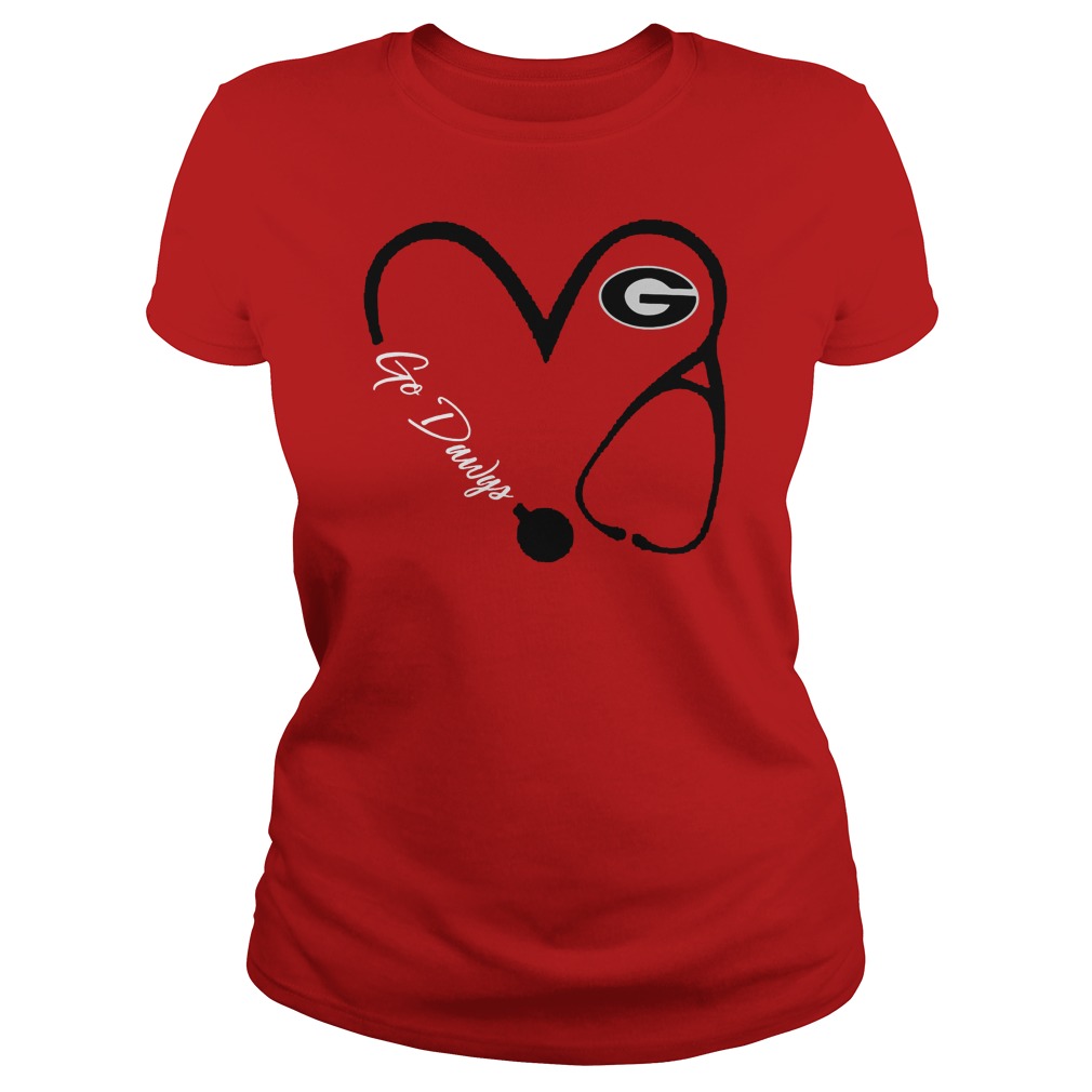 Heart Georgia Bulldogs go dawgs nurse Classic Ladies