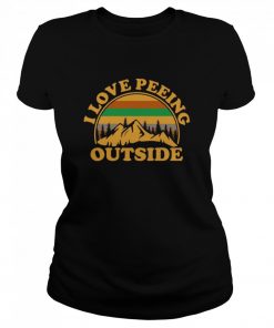 I Love Peeing Outside Vintage  Classic Women's T-shirt