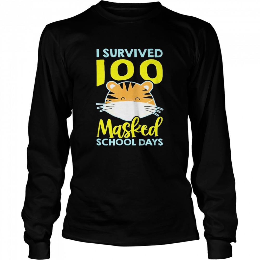 I Survived 100 Masked School Days Long Sleeved T-shirt