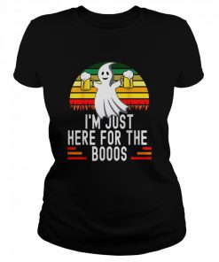 Im Just Here For The Boos Creepy Ghost Costume Original  Classic Women's T-shirt