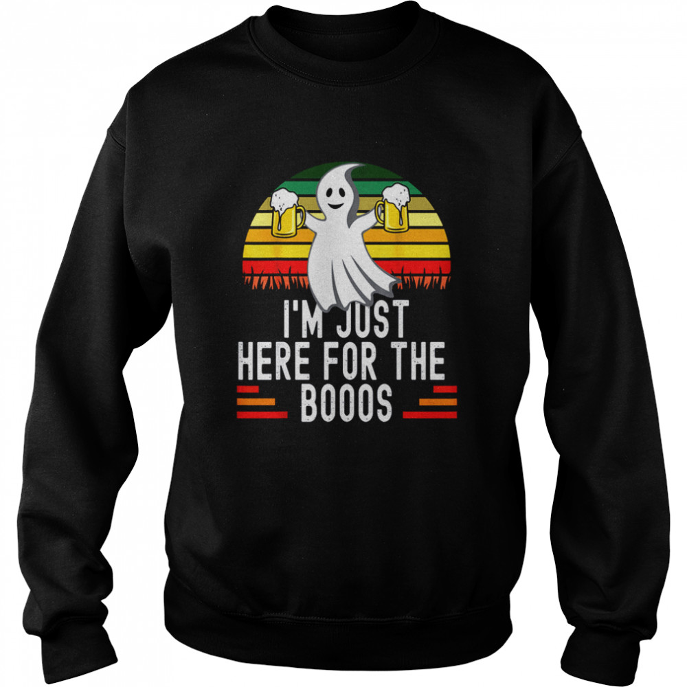 Im Just Here For The Boos Creepy Ghost Costume Original Unisex Sweatshirt