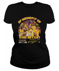 In Memory Of Kobe Bryant January 26 2020 Signature Vintage  Classic Women's T-shirt