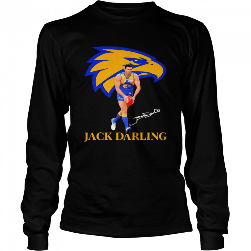 Jack Darling Player Of Team Philadelphia Eagles Football Signature Long Sleeved T-shirt