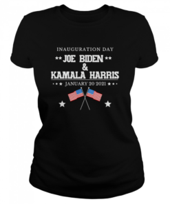 Joe Biden And Kamala Harris Inauguration Day 2021 Retro American Flag  Classic Women's T-shirt