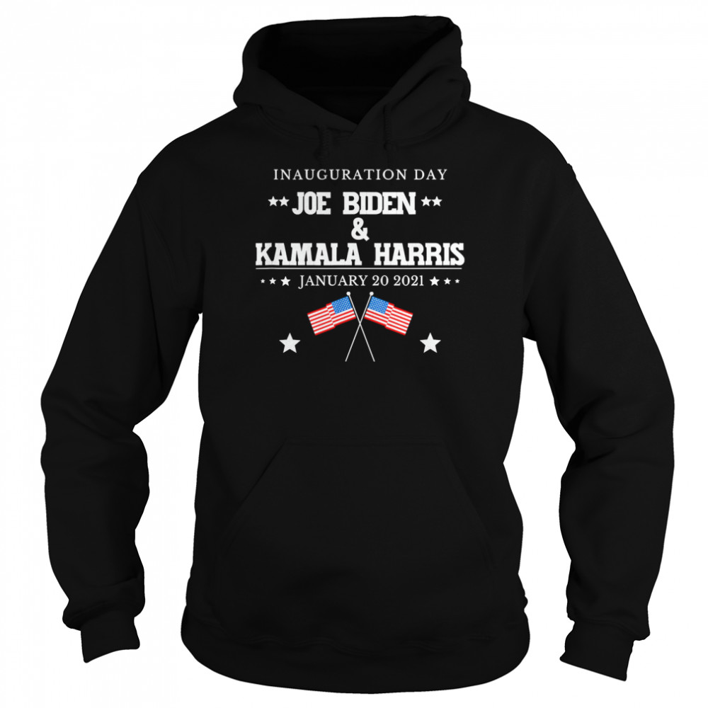 Joe Biden And Kamala Harris Inauguration Day 2021 Retro American Flag Unisex Hoodie