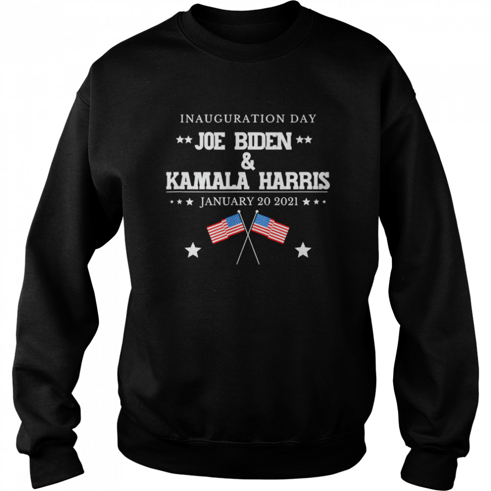 Joe Biden And Kamala Harris Inauguration Day 2021 Retro American Flag Unisex Sweatshirt