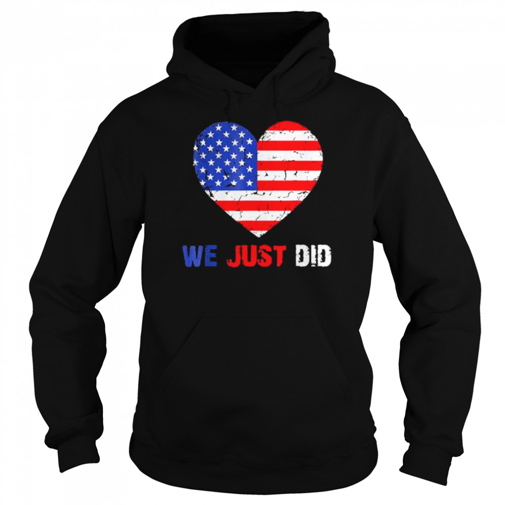 Joe biden kamala 2021 we just did vintage  Unisex Hoodie