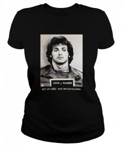 John Rambo Mugshot Signature  Classic Women's T-shirt