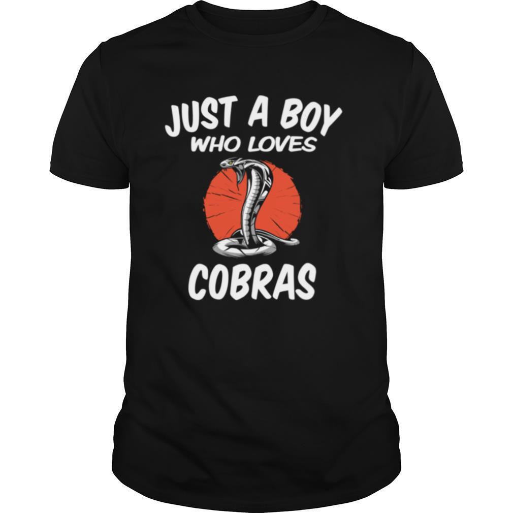 Just A Boy Who Loves Cobras Cobra Snake shirt