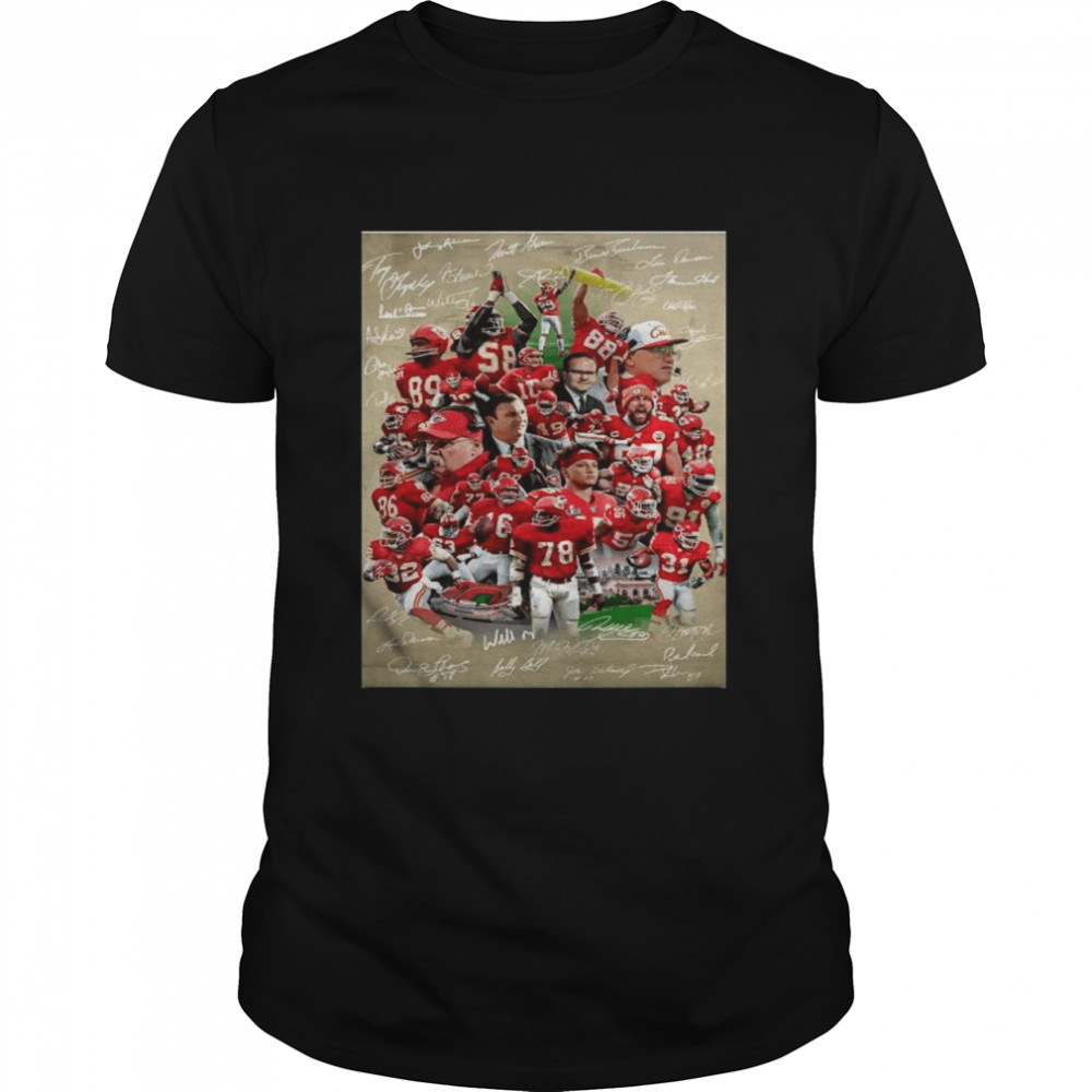 Kansas city chiefs super bowl champions team players shirt
