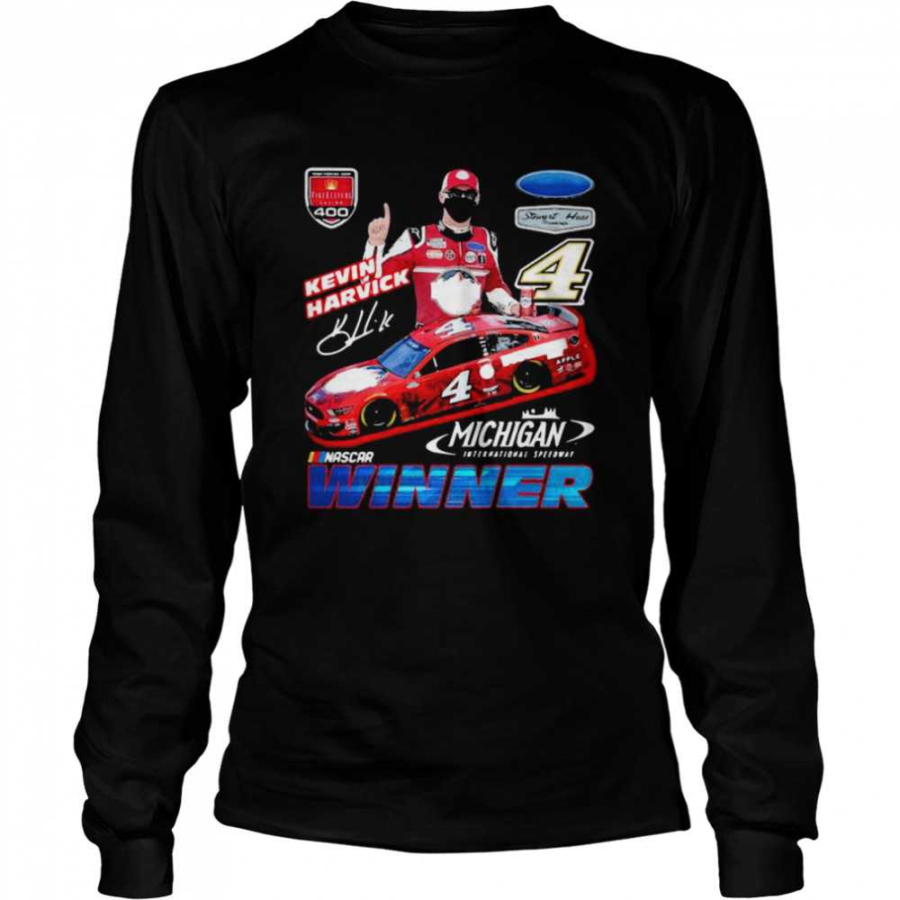 Kevin Harvick Winner Michigan Nascar Long Sleeved T-shirt