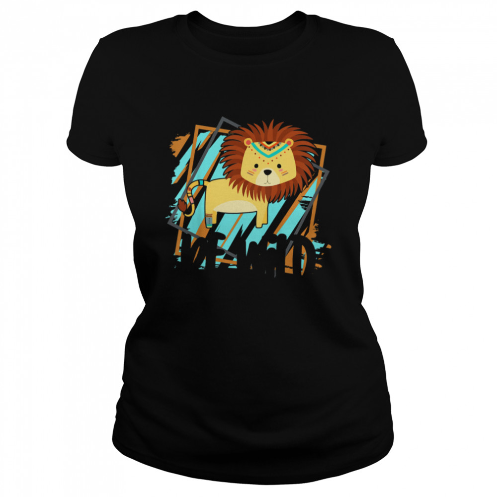Kids Be Wild Gypsy Hippie Lion Girls Toddler Classic Women's T-shirt