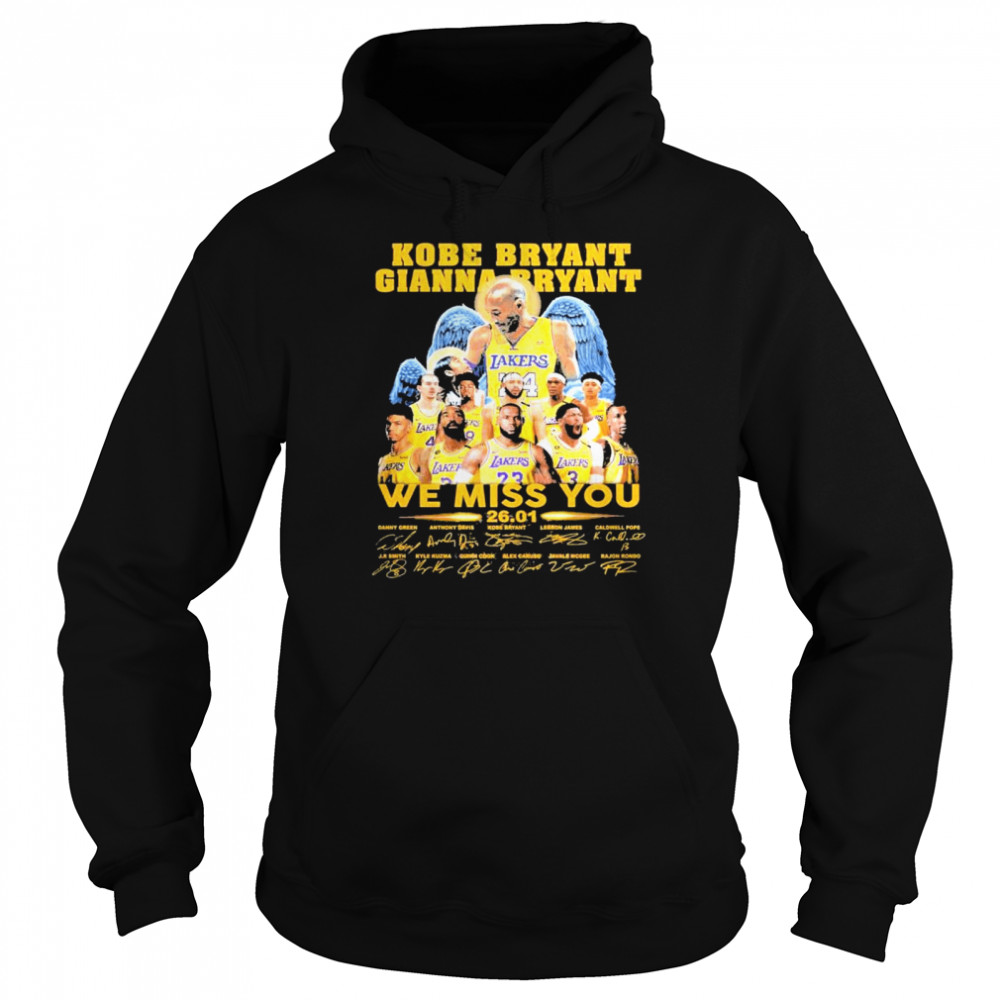 Kobe bryant gianna bryant we miss you Unisex Hoodie
