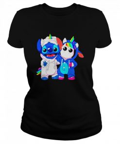 Lilo And Stitch With Unicorn 2021  Classic Women's T-shirt