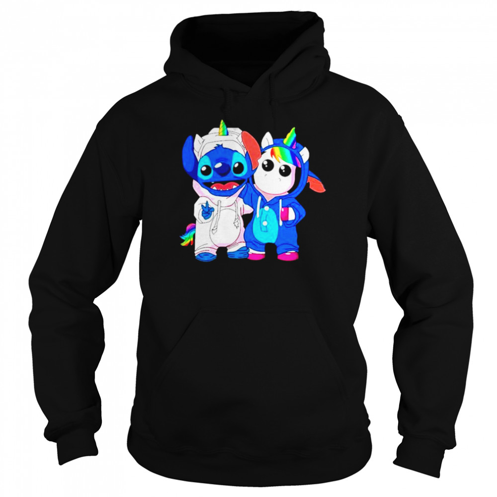 Lilo And Stitch With Unicorn 2021 Unisex Hoodie